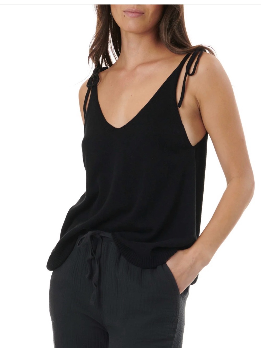 Splendid Adalynn Tie Sweater Tank